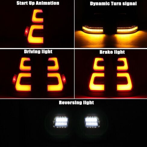 Pair LED Tail Light Assembly For Toyota 4Runner 4th GEN 2003-2009 Start-Up Animation Rear Brake Stop Lamp W/Sequential Turn Signal Left & Right Side in Saudi Arabia