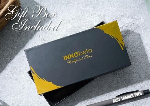 مجموعة أقلام حبر جاف من InnoBeta للمدرب الشخصي مكونة من 4 قطع، هدايا مضحكة لأعياد الميلاد والكريسماس in Kuwait