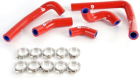G-PLUS Silicone Radiator Coolant Hose Kit Clamps Compatible With Honda CR500 1995 1996 1997 1998-2001 Red in Saudi Arabia
