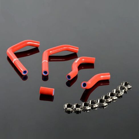G-PLUS Silicone Radiator Coolant Hose Kit Clamps Compatible With Honda CR500 1995 1996 1997 1998-2001 Red in Saudi Arabia