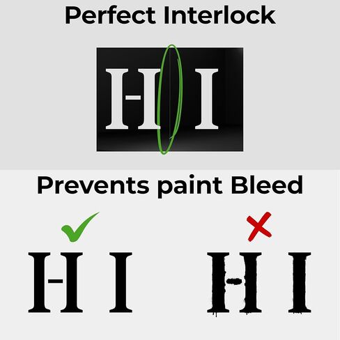 2 Inch Adhesive Number and Letter Stencils for Painting, 315 Peel and Stick Painting Stencils Vinyl for DIY Crafts on Wall, Glass, Fabric, Wood & Mailbox (StarStik) in Saudi Arabia