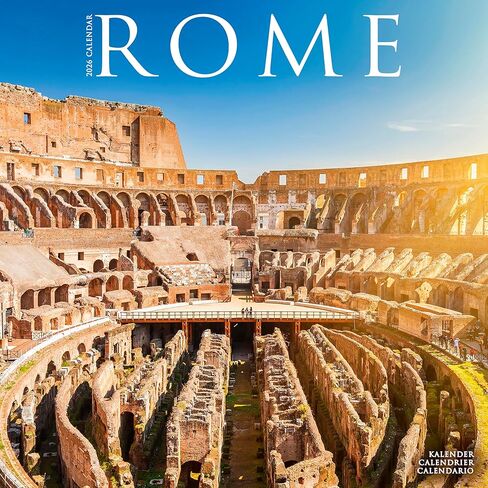 Rome Calendar 2026 | 12 Month Wall Calendar | Avonside Publishing | Plastic Free Packaging in Saudi Arabia