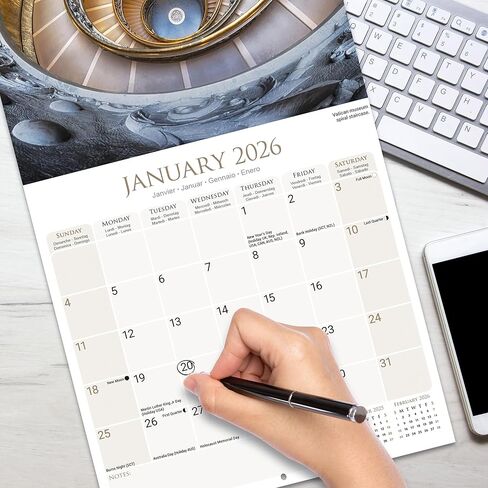Rome Calendar 2026 | 12 Month Wall Calendar | Avonside Publishing | Plastic Free Packaging in Saudi Arabia