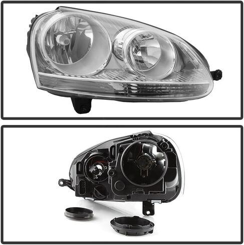 ACANII - For 2006-2009 Volkswagen GTI Jetta Rabbit Replacement Headlight Headlamp - Passenger Side Only in Saudi Arabia