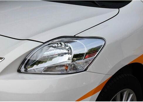 غطاء أمامي شفاف متوافق مع Vios 2008-2013 - حماية للمصابيح الأمامية من زجاج شبكي (1 Piar) in Saudi Arabia