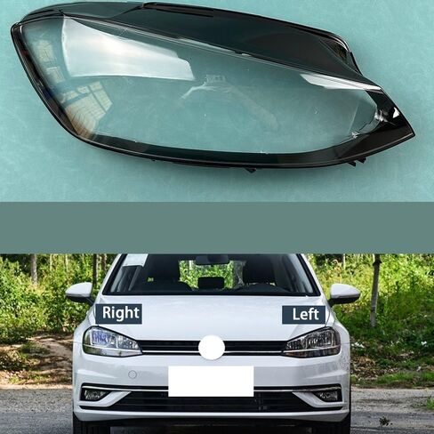 Compatible With Golf 7.5 Headlamp Cover - Transparent Lens Shell Replacement 2018-2020 Models(Right) in Saudi Arabia