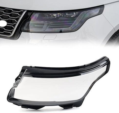 Chcury1 Car Left Side Lighting Lamps Assembly, Front Headlamp Headlamp Lens Cover Lampshade Len Shell For Land Rover For Range Rover 2018-2022, Left in Kuwait