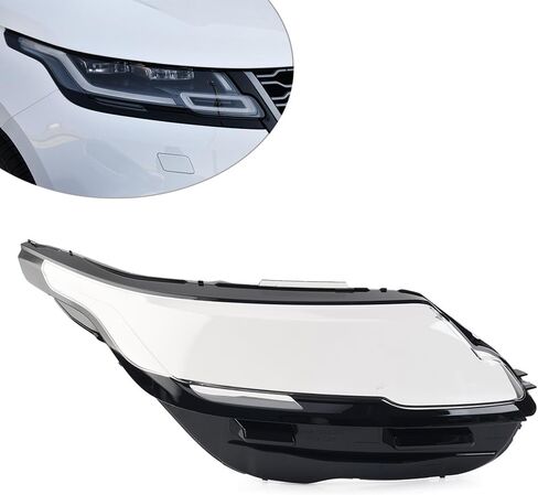 Chcury1 Car Right Side Headlight Headlamp Shell Cover, Front Lighting Lamp Headlight Assembly Shell For Land Rover For Range Rover Velar 2017-2022, Right in Kuwait