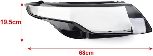 Chcury1 Car Headlamp Lighting Lamp Shell Cover, Headlight Lamp Lampshade Cover Shell Left Side For Land Rover For Range Rover Evoque 2011-2019, Left in Kuwait