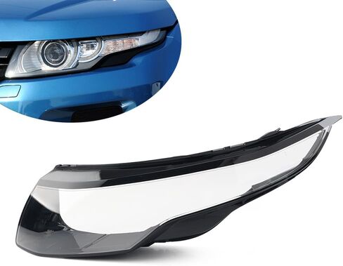 Chcury1 Car Headlamp Lighting Lamp Shell Cover, Headlight Lamp Lampshade Cover Shell Left Side For Land Rover For Range Rover Evoque 2011-2019, Left in Kuwait