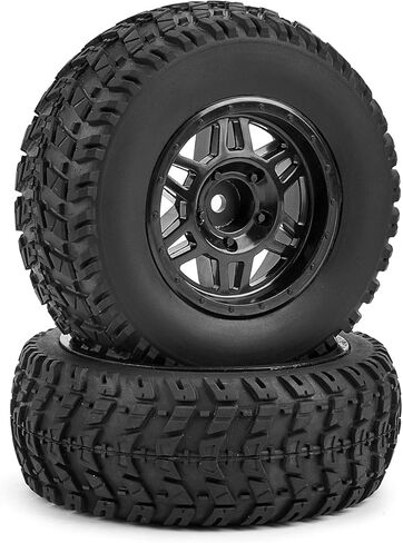 1/10 Short Course Truck Climbing Tires and Wheels Type Diameter110mm (2),With Insert Hex 12mm For HSP HPI Slash Arrma Senton HuanQi Vkar Kyosho Losi 10SC Kingtair tamiya RC Model remote control Cars in Saudi Arabia