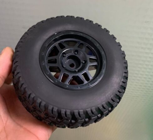 1/10 Short Course Truck Climbing Tires and Wheels Type Diameter110mm (2),With Insert Hex 12mm For HSP HPI Slash Arrma Senton HuanQi Vkar Kyosho Losi 10SC Kingtair tamiya RC Model remote control Cars in Saudi Arabia