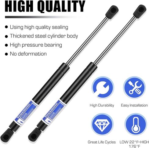 10 Inch 45Lb Gas Strut Shocks Universal Lift Supports, Replace 6915, 8322QS, 9023ss, 10159-31, 1015931, ML99-45, Fit for Truck Soft Top Toolbox Lid Cabinet Door Boat Cover, Pack of 2 in Saudi Arabia