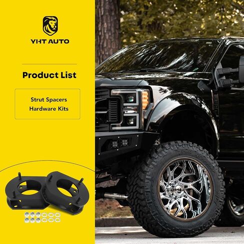 YHTAUTO طقم رفع التسوية الأمامية مقاس 2.5 بوصة متوافق مع سلسلة Jeep Grand Cherokee WK2 2011-2022، RWD/4WD، طقم تسوية تعليق الفواصل الفولاذية مع مجموعة أدوات مكونة من 2 in Saudi Arabia