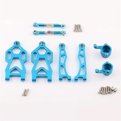 لـ 1/16 SCY لـ JJRC SG116 MAX SG116 PRO نموذج مجموعة قطع غيار سبائك الألومنيوم ترقية RC Car OP Accessories شاحنة زاحفة عربات التي تجرها الدواب (4 قطع-أزرق) in Kuwait