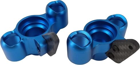 Aluminum Front Steering Knuckles & Caster Blocks with Pivot Balls – Compatible with Arrma 1/8 Kraton, Outcast, Notorious 6S BLX – Upgrade Parts Replace AR330505 ARAC9366 (Blue) in Saudi Arabia