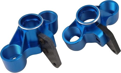 Aluminum Front Steering Knuckles & Caster Blocks with Pivot Balls – Compatible with Arrma 1/8 Kraton, Outcast, Notorious 6S BLX – Upgrade Parts Replace AR330505 ARAC9366 (Blue) in Saudi Arabia
