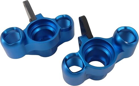 Aluminum Front Steering Knuckles & Caster Blocks with Pivot Balls – Compatible with Arrma 1/8 Kraton, Outcast, Notorious 6S BLX – Upgrade Parts Replace AR330505 ARAC9366 (Blue) in Saudi Arabia