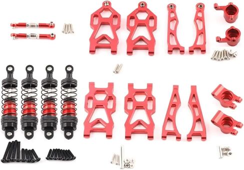 لـ 1/16 SCY لـ JJRC SG116 MAX SG116 PRO نموذج مجموعة قطع غيار سبائك الألومنيوم ترقية RC Car OP Accessories شاحنة زاحفة عربات التي تجرها الدواب (4 قطع-أزرق) in Kuwait
