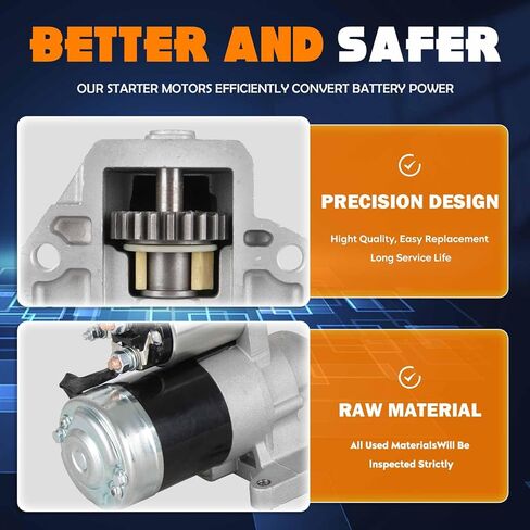 TadaMark New Starter 3.0L Fit for Ford Fusion 2006-2009 3.0L, Fit for Lincoln Zephyr 2006 3.0L, Fit for Mercury Milan 2006-2009 3.0L, 06 07 08 09 for 17945, M1T96781, M1T96781ZC, M1T96782, M1T96782ZC in Saudi Arabia