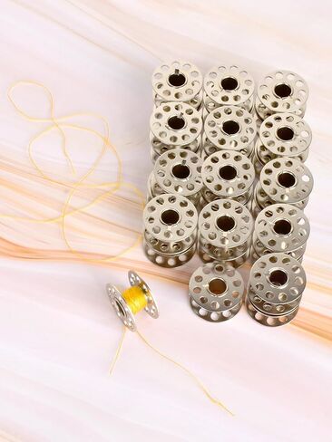 28 PCS Sewing Machine Spool,Metal Spool Accessories,Suitable for Replacement Spool of Various Sewing Machines in Saudi Arabia