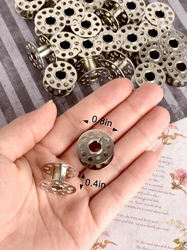28 PCS Sewing Machine Spool,Metal Spool Accessories,Suitable for Replacement Spool of Various Sewing Machines in Saudi Arabia