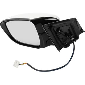 Motoforti Left Driver Side Door Mirror Replacement Side View Mirror Assembly for Nissan Murano 2015-2020 White Power Mirror Adjustment Manual Folding in Saudi Arabia
