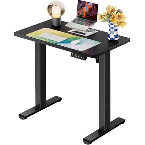 ErGear Height Adjustable Electric Standing Desk, 55 x 28 Inches Sit Stand up Desk, Memory Computer Home Office Desk (Black) in Kuwait