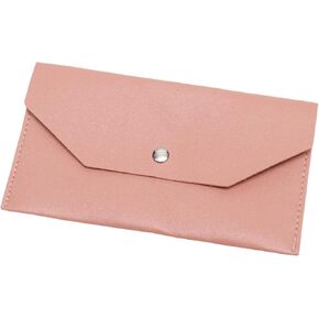Pink Cash Envelope Wallet, Pu Leather Reusable Cash Stuffing Wallet for Men and Women, Budgeting, Billing(Pink) in Kuwait