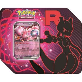 علبة لعبة بطاقات البوكيمون التجارية تيم روكيت كوليكتور مع 5 عبوات معززة وبطاقة ترويجية (Mewtwo) in Kuwait