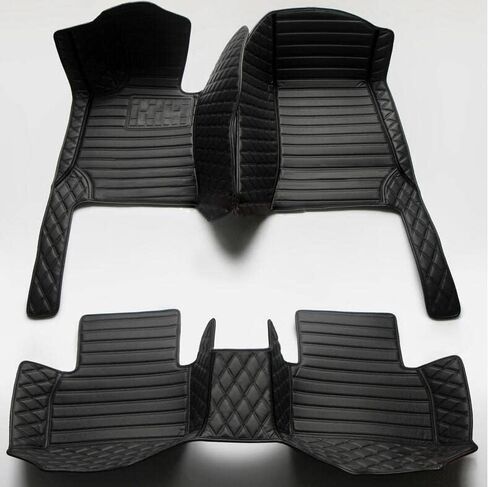 Car Floor mat for Mercedes Benz A B C CLA CLS CLK GLE GLS GLA GLK GL ML G S GLC SL CL SLC R SLK Custom Waterproof Car Liner Carpets Cargo (Embroidery Custom Word, Black with Beige 2) in Saudi Arabia