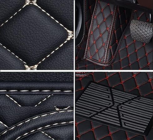 Car Floor mat for Mercedes Benz A B C CLA CLS CLK GLE GLS GLA GLK GL ML G S GLC SL CL SLC R SLK Custom Waterproof Car Liner Carpets Cargo (Embroidery Custom Word, Black with Beige 2) in Saudi Arabia