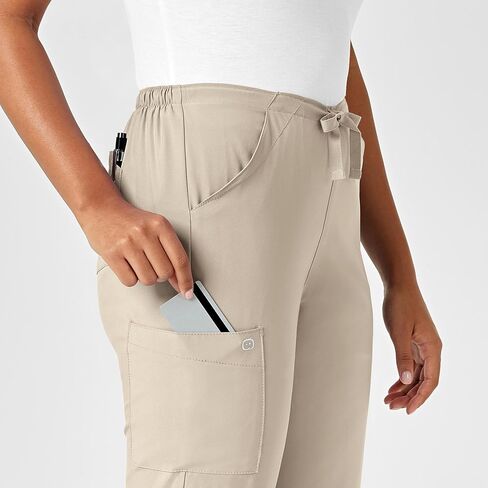 Women's Drawstring Scrub Pant, Red, 3X TAL in Saudi Arabia