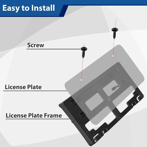 Front License Plate Bracket Frame Holder with Bolts Compatible with Ford Ranger 2019 2020 2021 2022 2023 KB3Z-17A385-A FO1068176 in Saudi Arabia