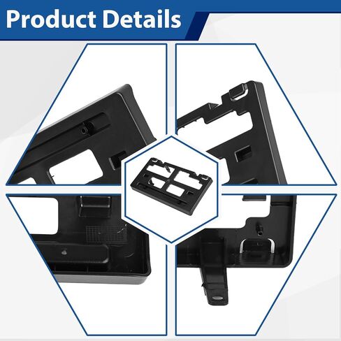 Front License Plate Bracket Frame Holder with Bolts Compatible with Ford Ranger 2019 2020 2021 2022 2023 KB3Z-17A385-A FO1068176 in Saudi Arabia