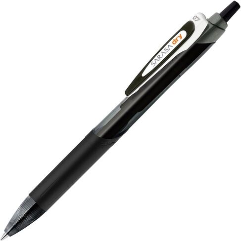 ZEBRA B-JJB31-BK Gel Ballpoint Pen, Sarasa Dry 0.7, Black, 10 Pens in Saudi Arabia