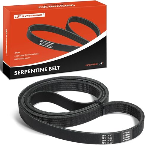 A-Premium Engine Serpentine Drive Belt Compatible with Chevrolet Cruze 2011-2013, Sonic 2012-2015, Aveo Aveo5 2009-2011 & Pontiac G3 2009-2010, G3 Wave 2009 & Saturn Astra, SL, SL1, 56.99 Inches in Saudi Arabia