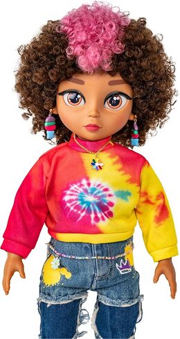 دمى SHE'S THAT GIRL Dolls™ Nova مقاس 18 بوصة ذات جسم ناعم بتصميم عصري وإكسسوارات، للأعمار من 6 سنوات فما فوق in Saudi Arabia