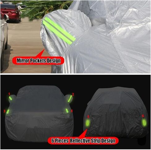 Car Cover ，Compatible with Daihatsu Copen 2002-2025 Windproof Auto Outdoor Sun Rain Snow Dust Prevent Cover in Saudi Arabia