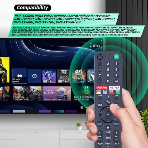 RMF-TX810U TV Remote Control for Sony 2023 TVs（Most）,No Voice in Saudi Arabia