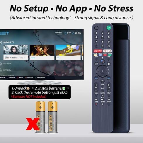 RMF-TX810U TV Remote Control for Sony 2023 TVs（Most）,No Voice in Saudi Arabia
