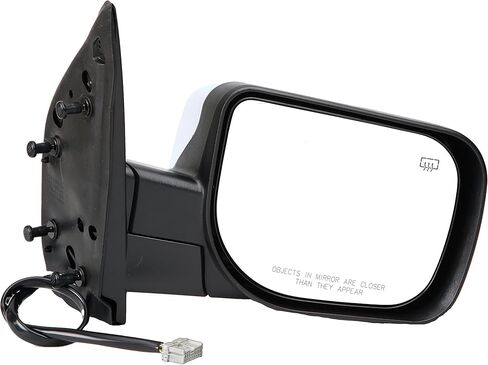 Dorman 955-1750 Passenger Side Power Door Mirror - Folding Compatible with Select Nissan Models, Black and Chrome in Saudi Arabia
