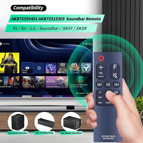 AKB75475301 جهاز تحكم عن بعد بديل لـ LG Sound Bar SK9Y SK6 SK8Y SK9 SK10Y SKM6Y SKC9 SK8 SK10 SK6Y SPK8-W SPK5B-W نظام مكبرات الصوت in Saudi Arabia