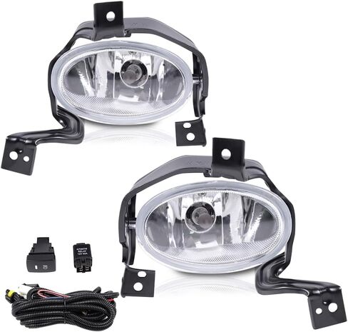 PIT66 Front Bumper Fog Lights Compatible with Honda CRV 2010-2011 Driver & Passenger Side HO2593126, HO2592126 Clear in Saudi Arabia