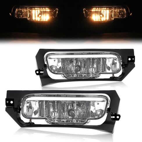 HECASA Pair Fog Light Compatible with 2006-2011 Mercury Grand Marquis Replacement for FO2592227 FO2593227 Front Bumper Fog Lamp LH&RH Clear Lens in Saudi Arabia