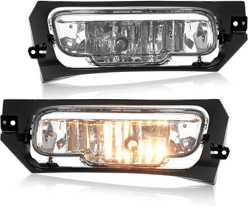 HECASA Pair Fog Light Compatible with 2006-2011 Mercury Grand Marquis Replacement for FO2592227 FO2593227 Front Bumper Fog Lamp LH&RH Clear Lens in Saudi Arabia
