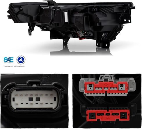 AKKON - مناسب لطراز Ford Explorer Base 2020-2024 [Full LED] مع استبدال جانب الركاب الأيمن للمصباح الأمامي DRL in Saudi Arabia
