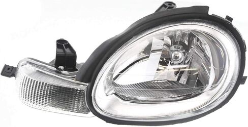 مجموعة المصابيح الأمامية Garage-Pro جانب سائق الركاب لسيارة دودج نيون 2000-2002 كرايسلر نيون هالوجين مع لمبة (مصابيح) يستبدل #5288508AH 5288509AH in Saudi Arabia