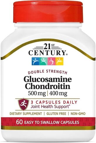 21st Century Glucosamine Chondroitin 500/400mg - Double Strength Tablets, 180 Count in Saudi Arabia