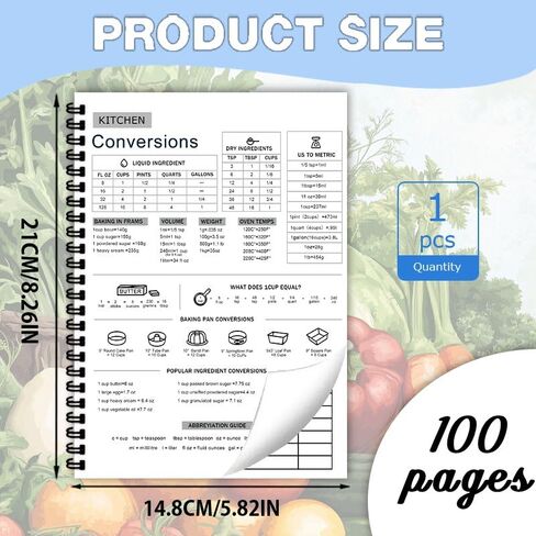 Recipe Notebook 5.8x 8.2 inch Spiral Recipe Book to Write in Your Own Recipes A5 Cook Books Blank Suitable for Personal Recipes and Meal Planning, Gift for Food Enthusiasts(100pages) ﻿ (G) in Saudi Arabia